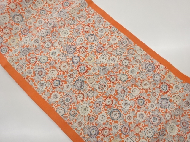JAPANESE NAGOYA OBI / KINSAI / FLOWER ARABESQUE